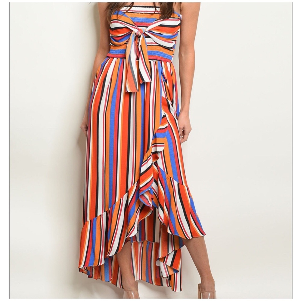 LAST ONE❗DO+BE Sexy Chic Strapless Maxi Dress - Picture 6 of 7